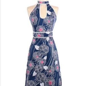 Tabitha halter neck dress